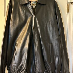 TravelSmith Black Leather Jacket